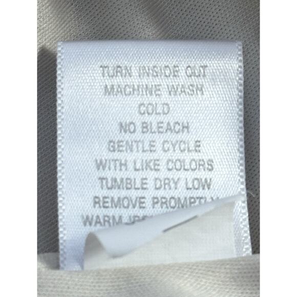 Roz & Ali Womens XL Polka Dot Blouse Beige Tie Neck 3/4 Sleeve Bubble Hem Top - Picture 15 of 15